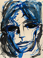 Kopf - Sigrid Palmer Malerei Kunst Künstlerin painting art artist Frankfurt