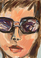 Kopf - Sigrid Palmer Malerei Kunst Künstlerin painting art artist Frankfurt