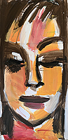 Kopf - Sigrid Palmer Malerei Kunst Künstlerin painting art artist Frankfurt
