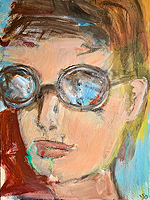 Kopf - Sigrid Palmer Malerei Kunst Künstlerin painting art artist Frankfurt
